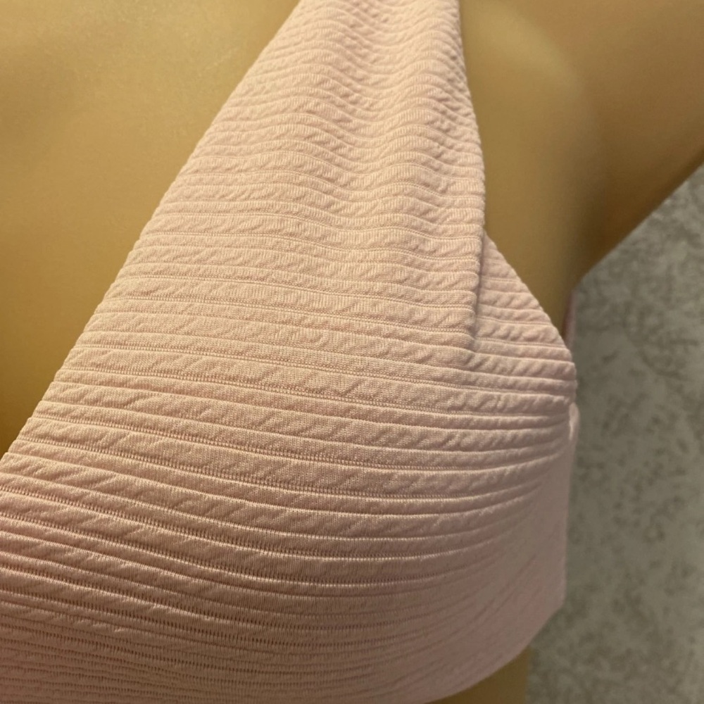 Cupshe Blush Pink Textured Bikini Top - Picture 3 of 12